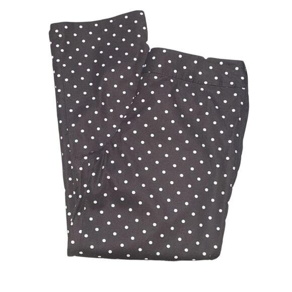 Loft brown polka-dot stretch pants - Picture 1 of 3